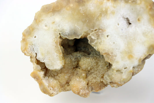 Křišťál perimorfóza po kalcitu v geodě leštěná - Supreme Panthers