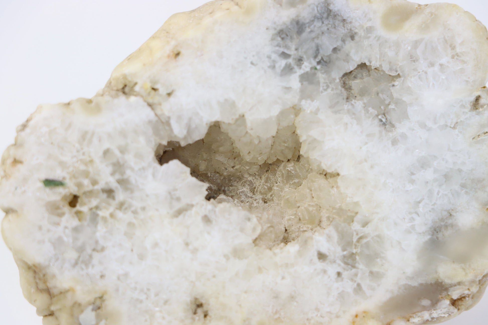 Křišťál perimorfóza po kalcitu v geodě leštěná - Supreme Panthers