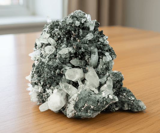 Křišťálová drúza s galenitem a pyritem - Supreme Panthers