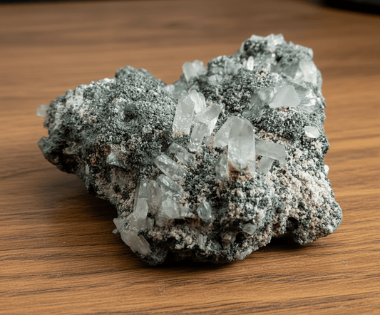 Křišťálová drúza s pyritem a galenitem - Supreme Panthers