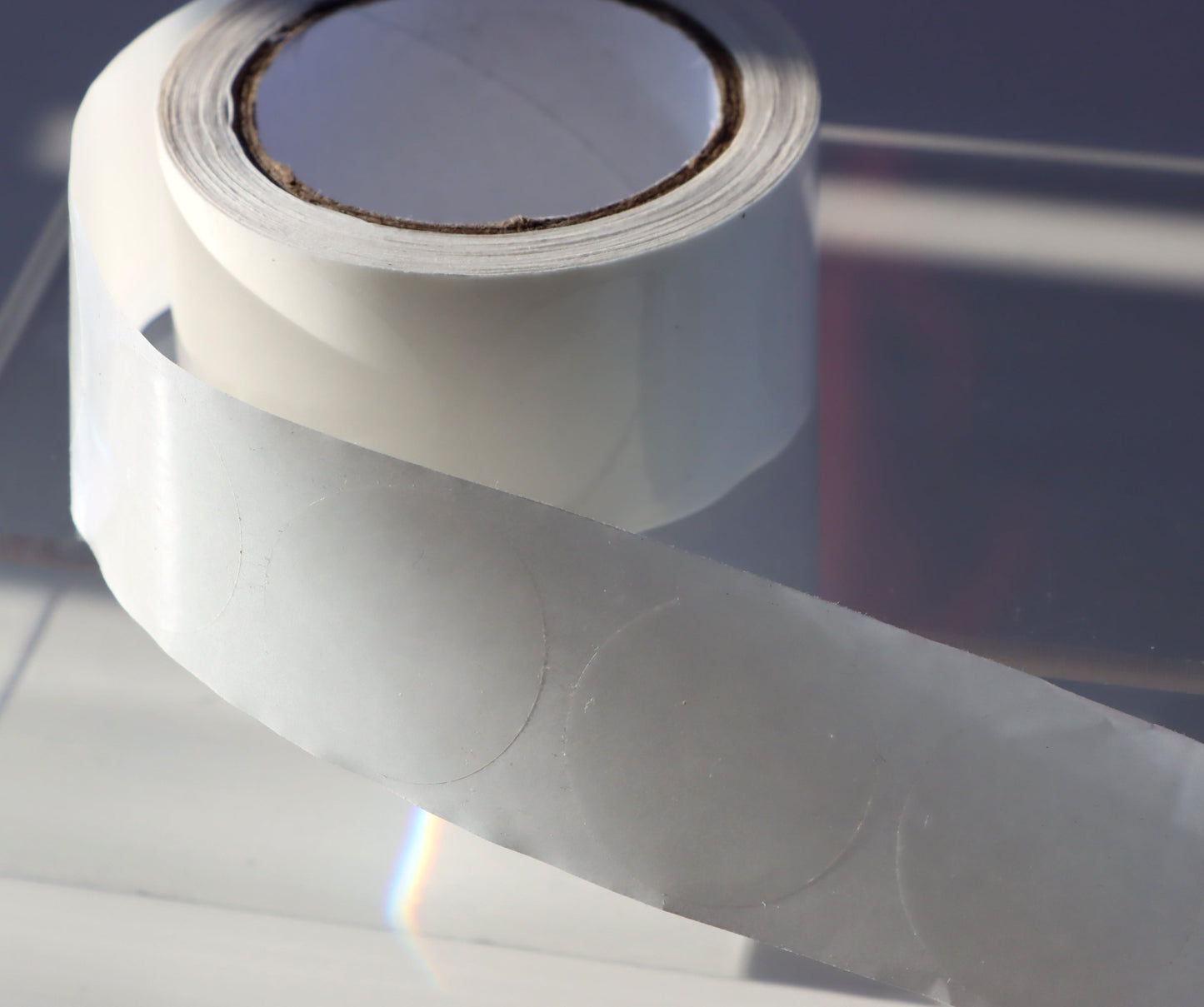 Lepící štítky transparentní kulaté na popisky voděodolné 500 samolepek - Supreme Panthers