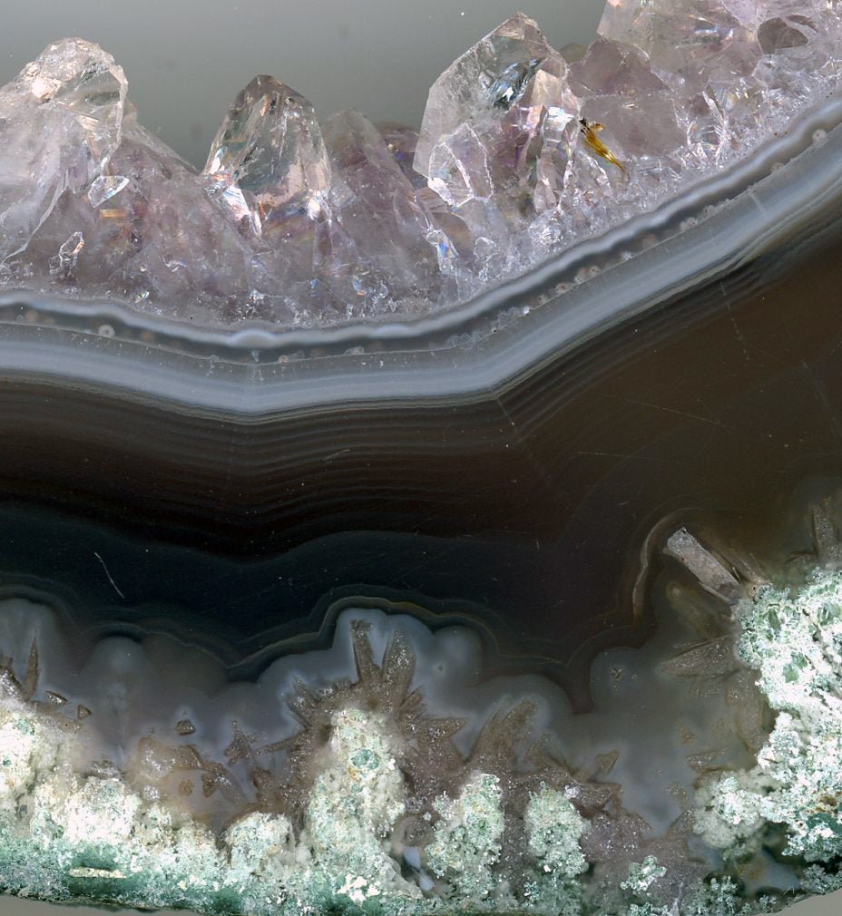 Leštěný ametyst s mechovým achátem - Supreme Panthers