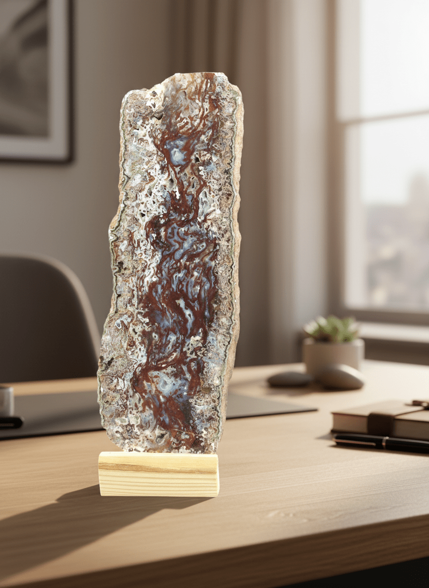 Leštěný mechový achát - Supreme Panthers