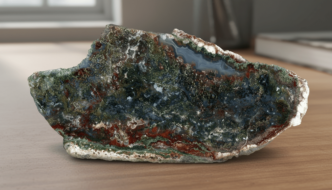 Leštěný mechový achát - Supreme Panthers