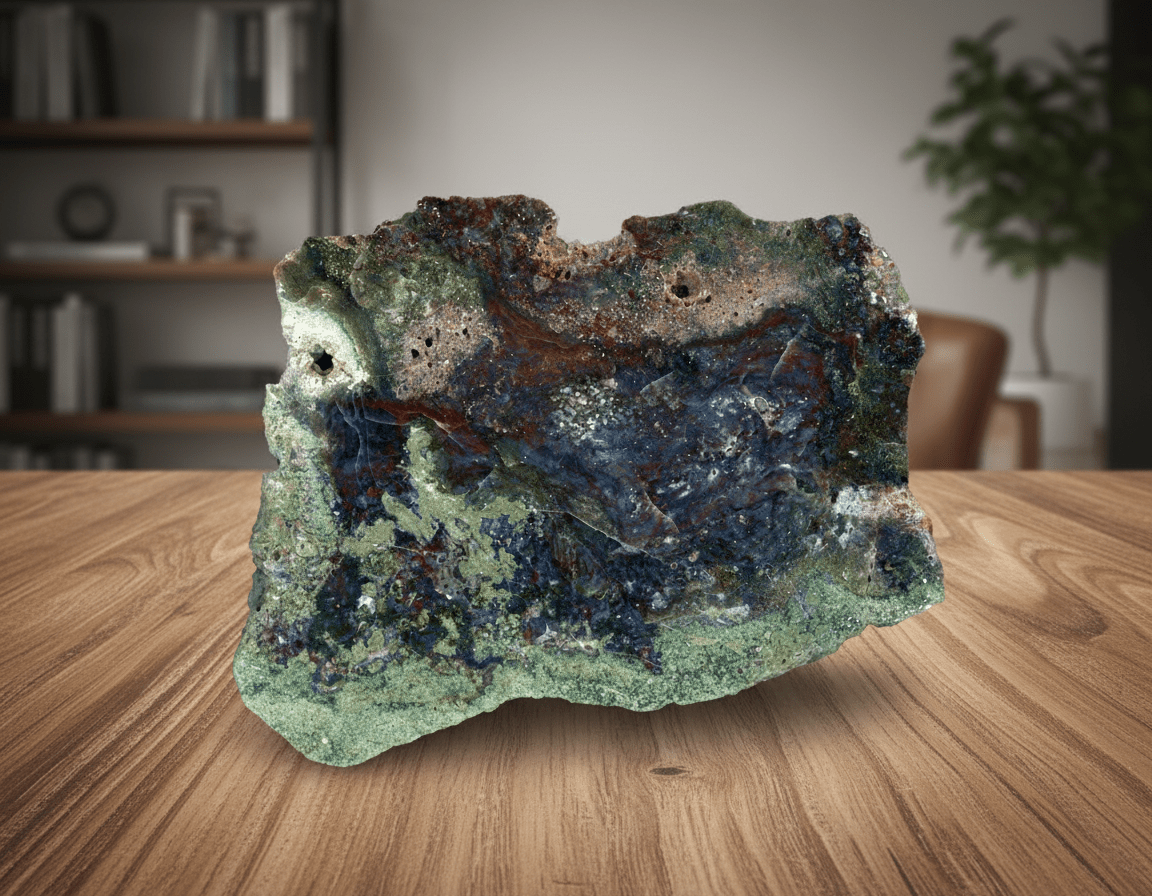 Leštěný mechový achát - Supreme Panthers