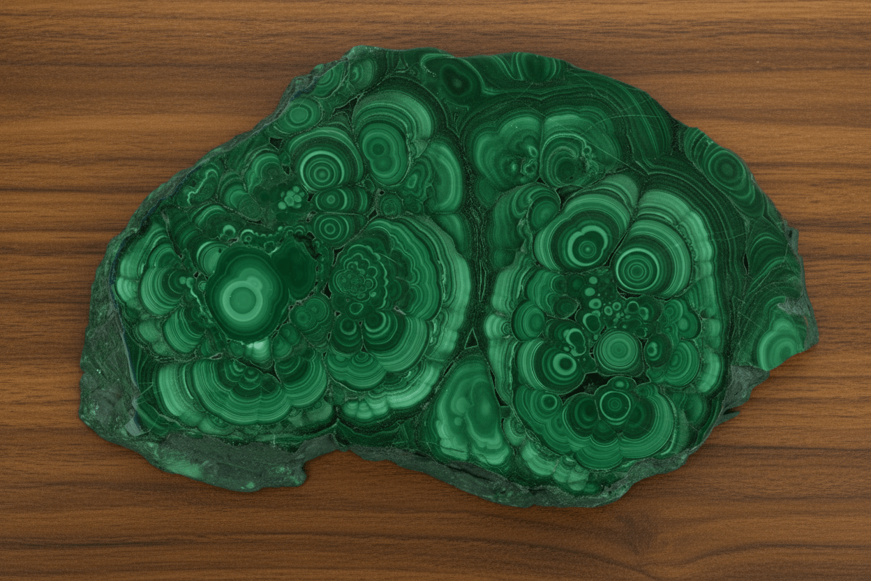 Leštěný muzejní malachit - Supreme Panthers