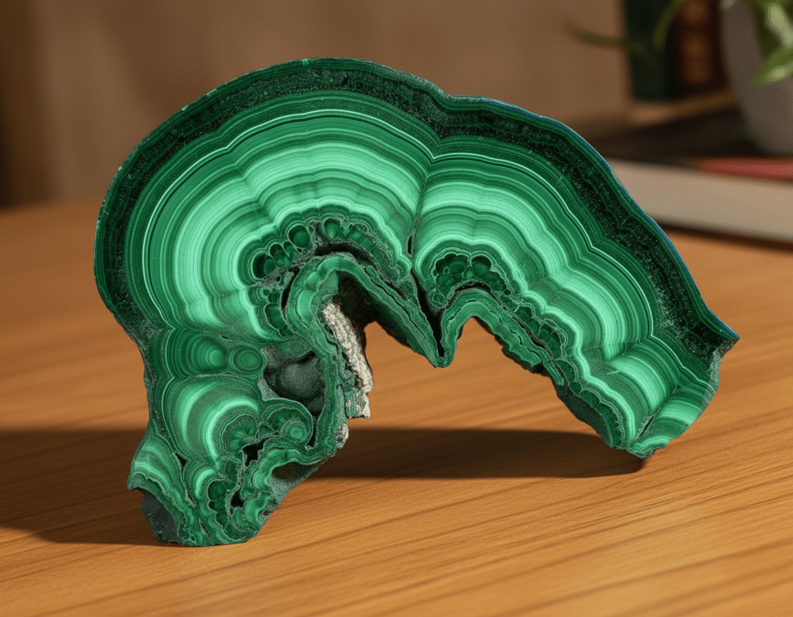 Leštěný sbírkový malachit - Supreme Panthers