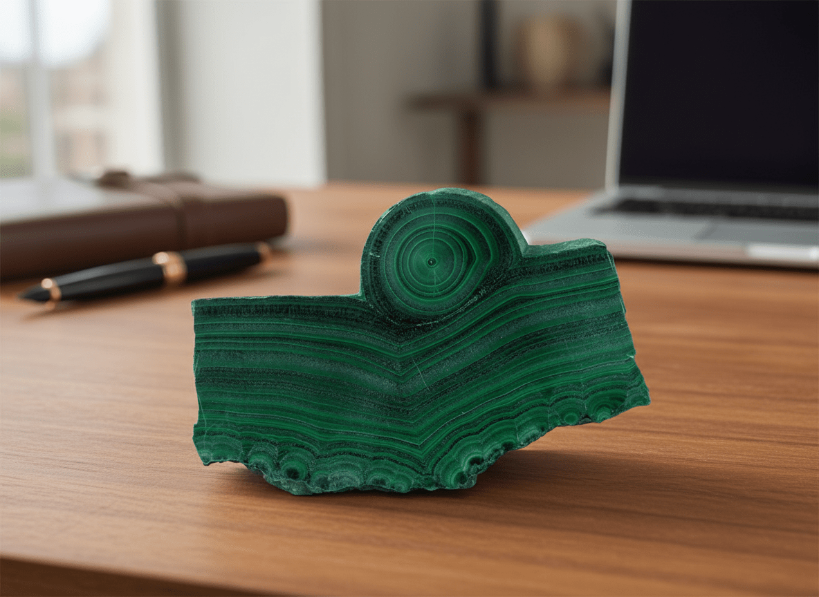 Leštěný sbírkový malachit - Supreme Panthers