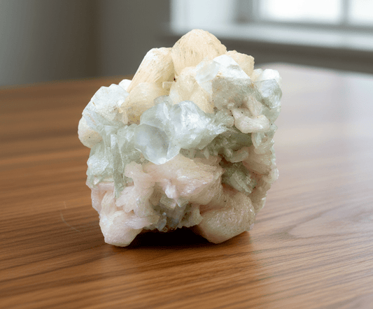 Masivní apofylit a stilbit drúza - Supreme Panthers