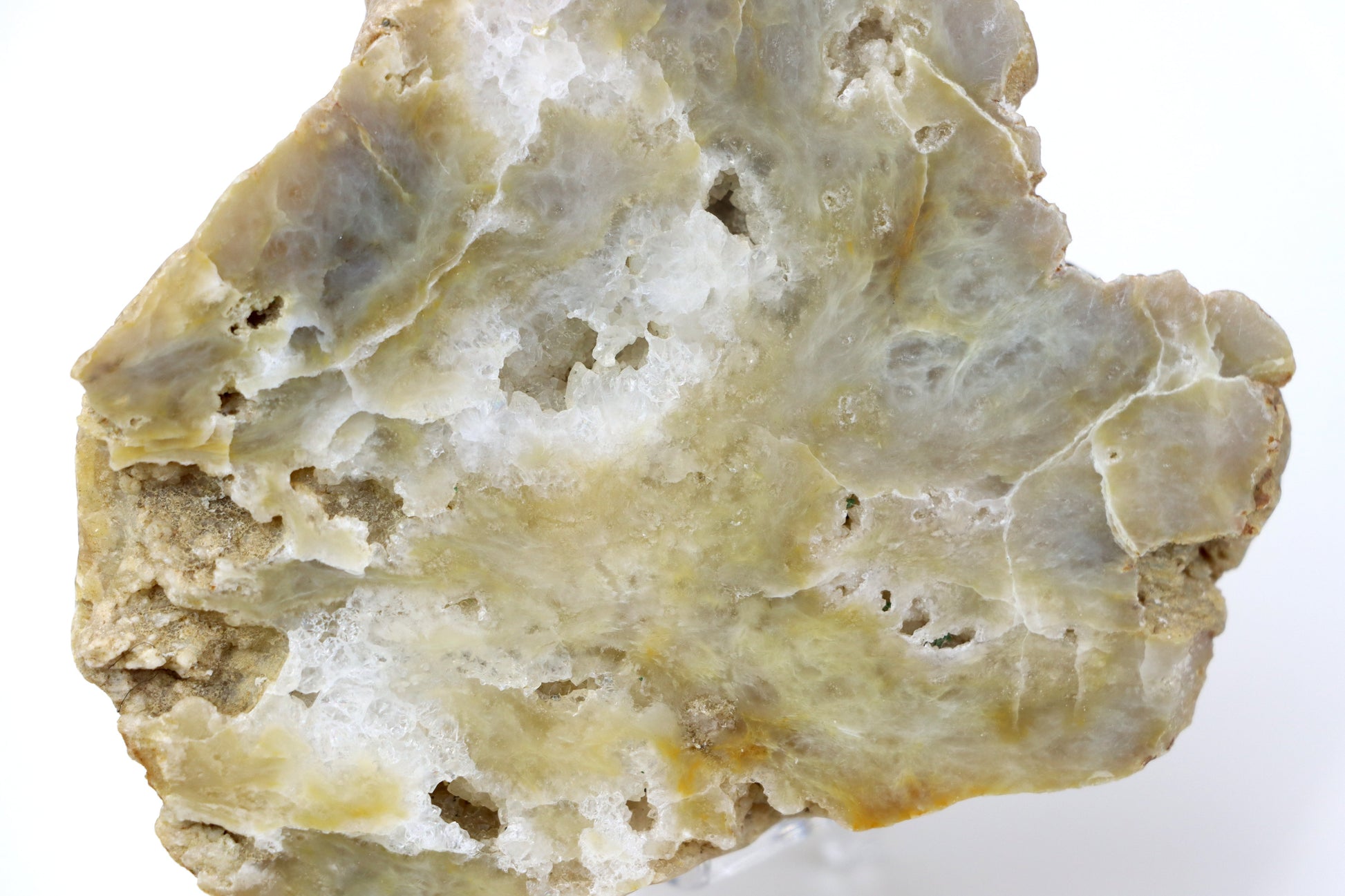 Modravožlutý chalcedon v geodě leštěná - Supreme Panthers