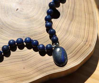 Náhrdelník korálkový lapis lazuli - Supreme Panthers