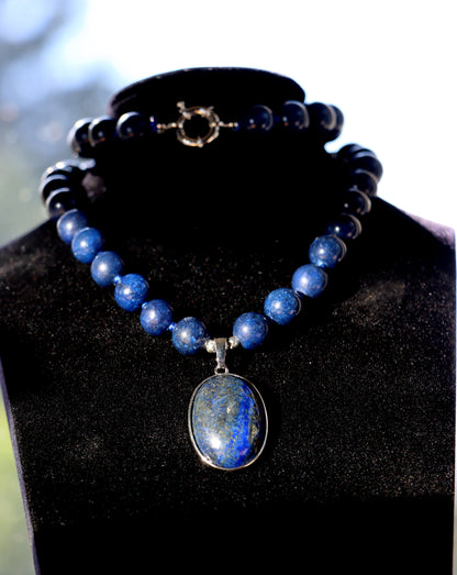 Náhrdelník korálkový lapis lazuli - Supreme Panthers