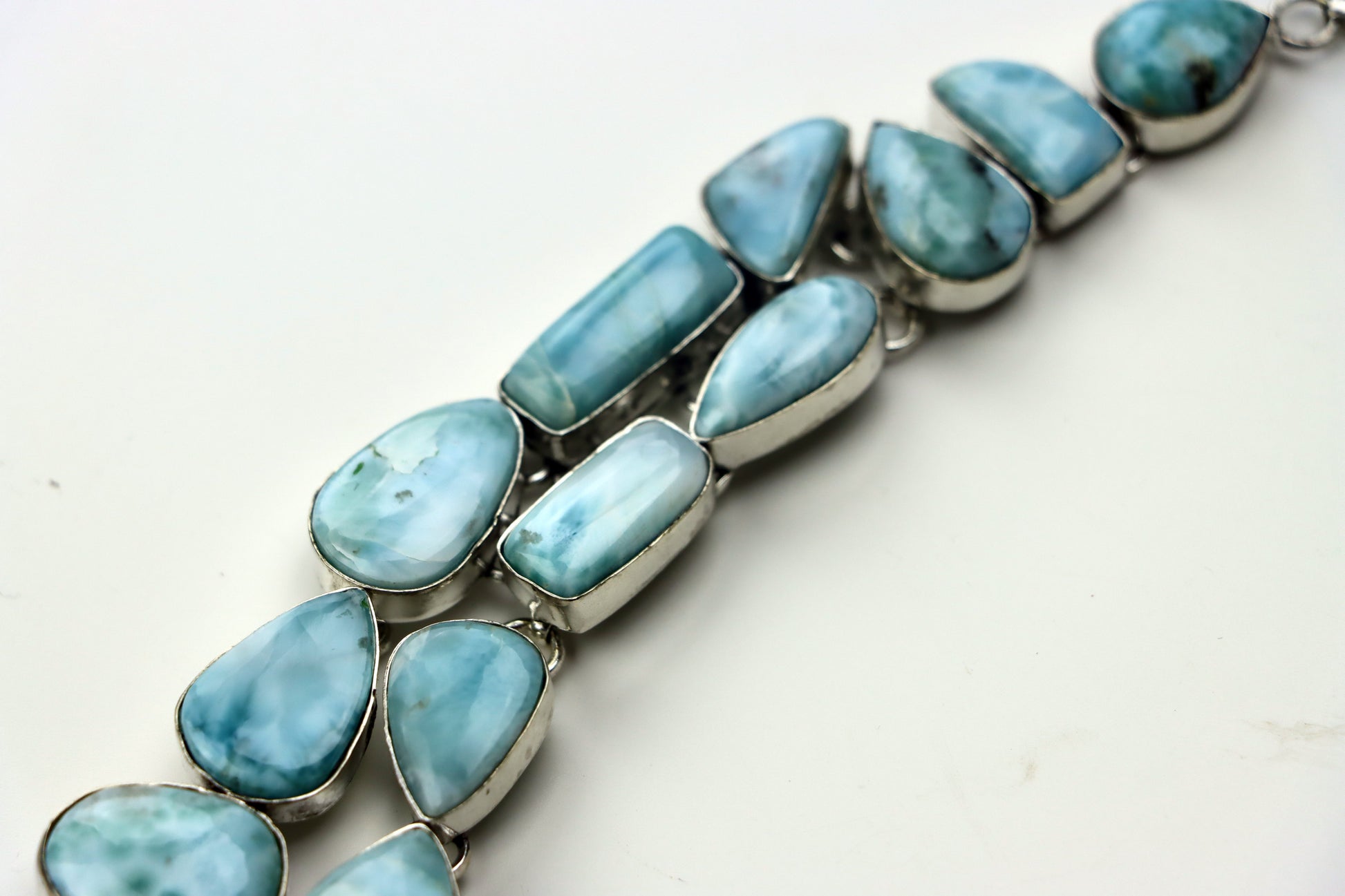 Náhrdelník „Slzy karibského moře“ – larimar Lacrimae Maris Caribici I. - Supreme Panthers