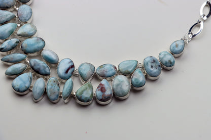 Náhrdelník „Slzy karibského moře“ – larimar Lacrimae Maris Caribici II. - Supreme Panthers