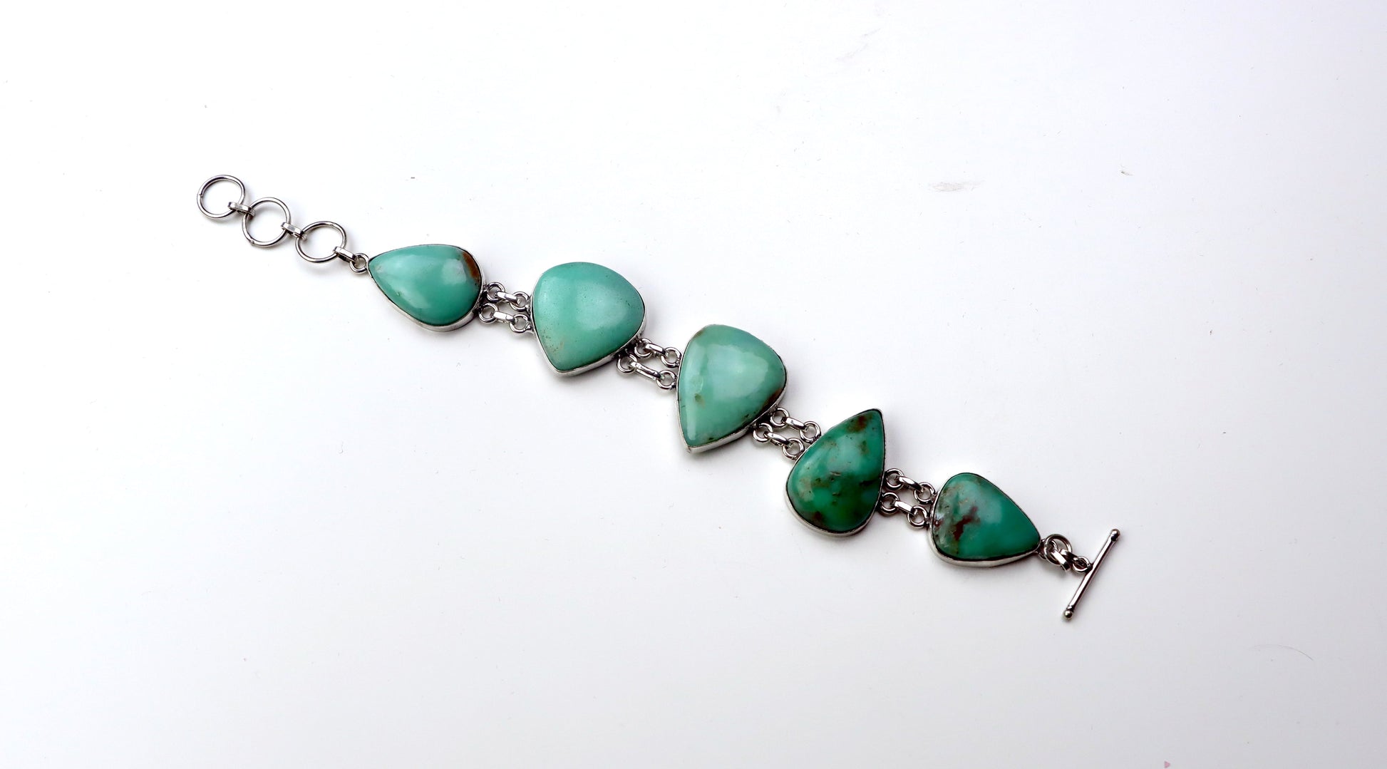 Náramek článkový – chryzopras/opál Continuum - Supreme Panthers