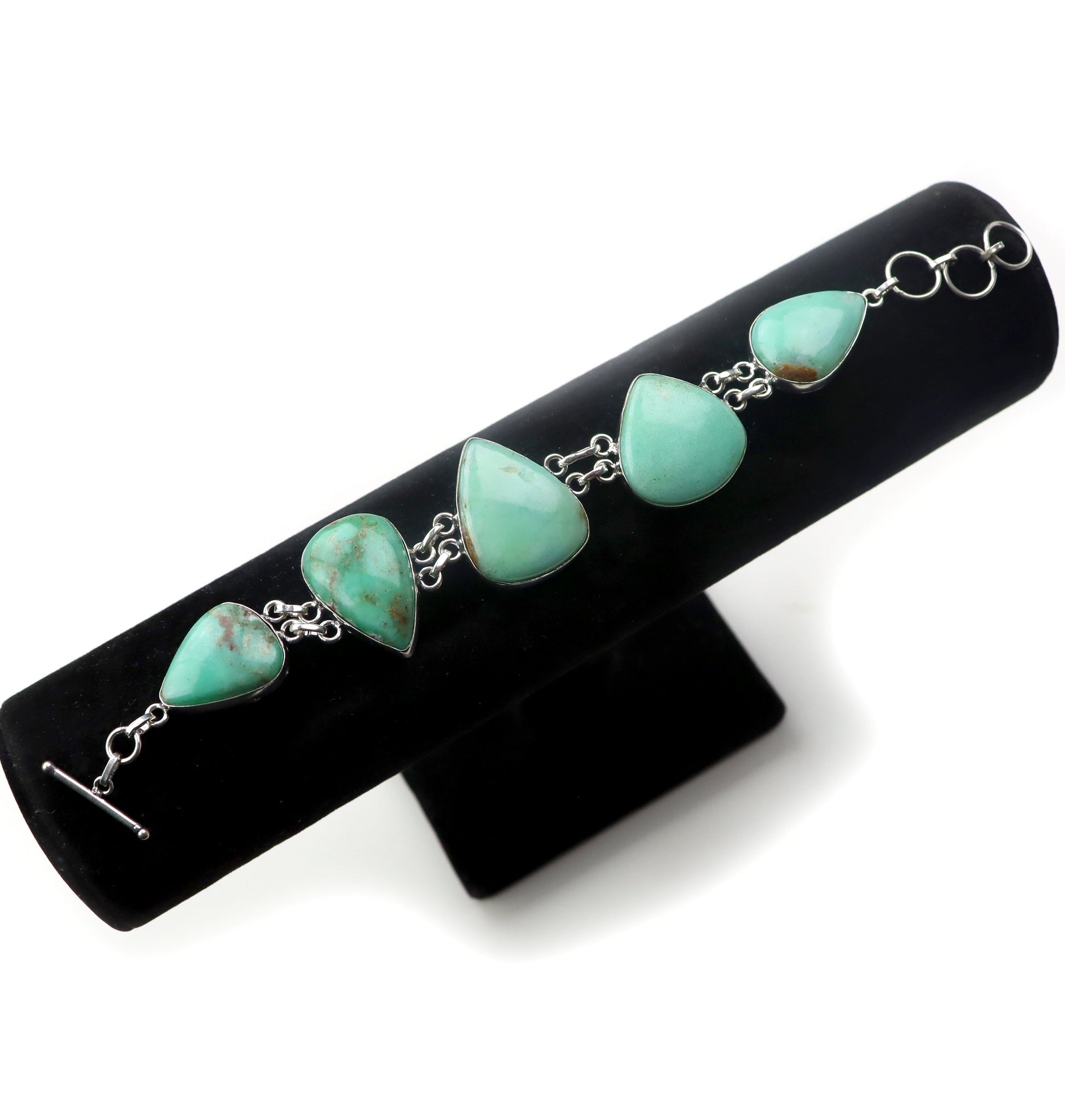 Náramek článkový – chryzopras/opál Continuum - Supreme Panthers