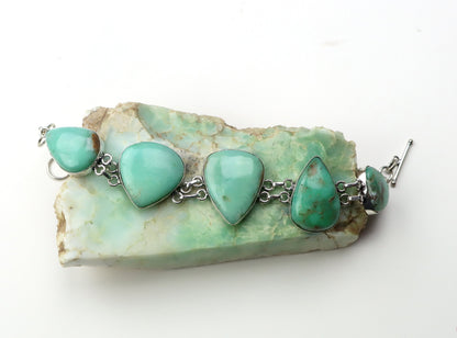 Náramek článkový – chryzopras/opál Continuum - Supreme Panthers