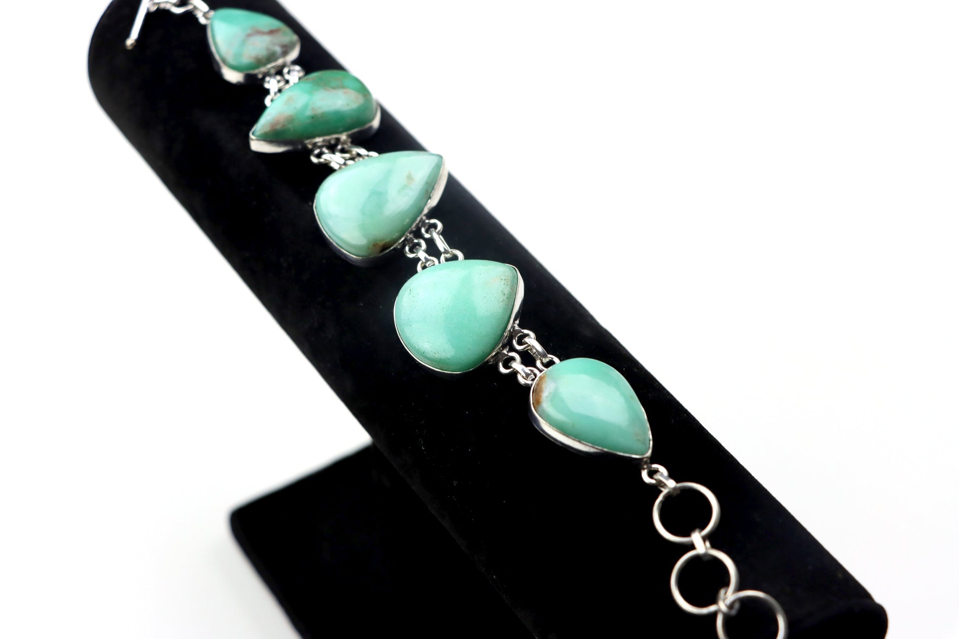 Náramek článkový – chryzopras/opál Continuum - Supreme Panthers