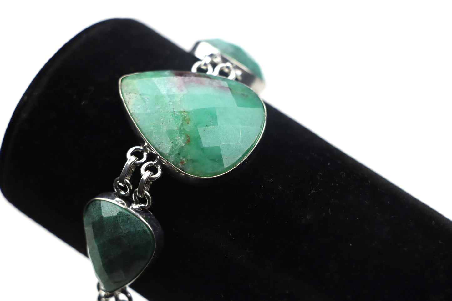 Náramek článkový – chryzopras/opál fazetovaný Continuum - Supreme Panthers