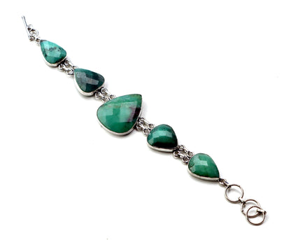 Náramek článkový – chryzopras/opál fazetovaný Continuum - Supreme Panthers