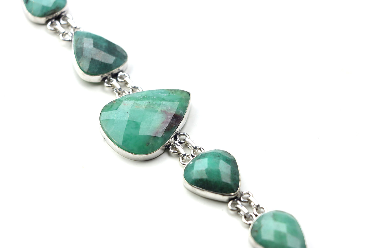 Náramek článkový – chryzopras/opál fazetovaný Continuum - Supreme Panthers