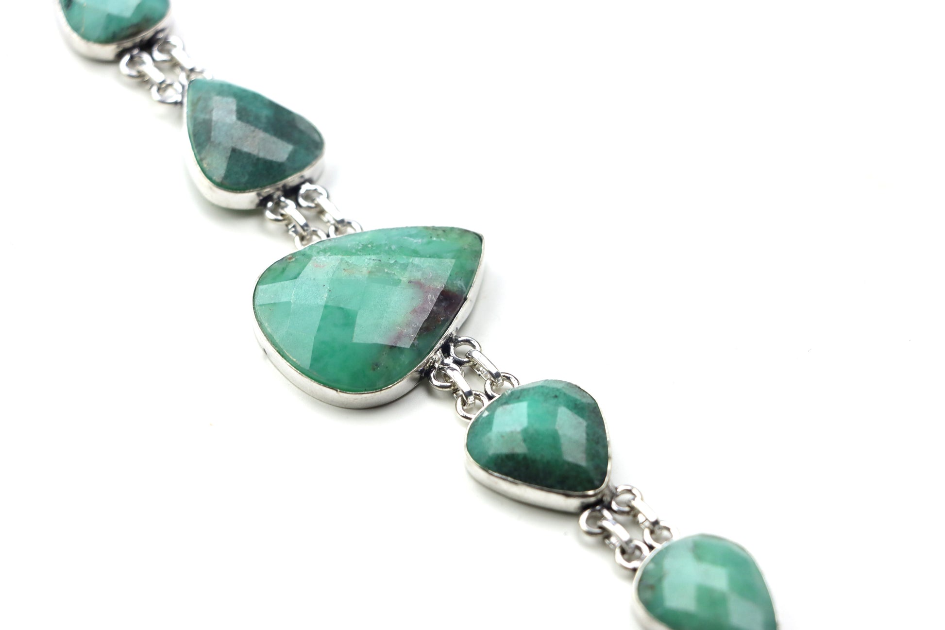 Náramek článkový – chryzopras/opál fazetovaný Continuum - Supreme Panthers