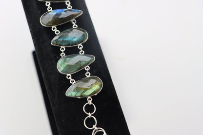 Náramek článkový – labradorit fazetovaný Continuum - Supreme Panthers