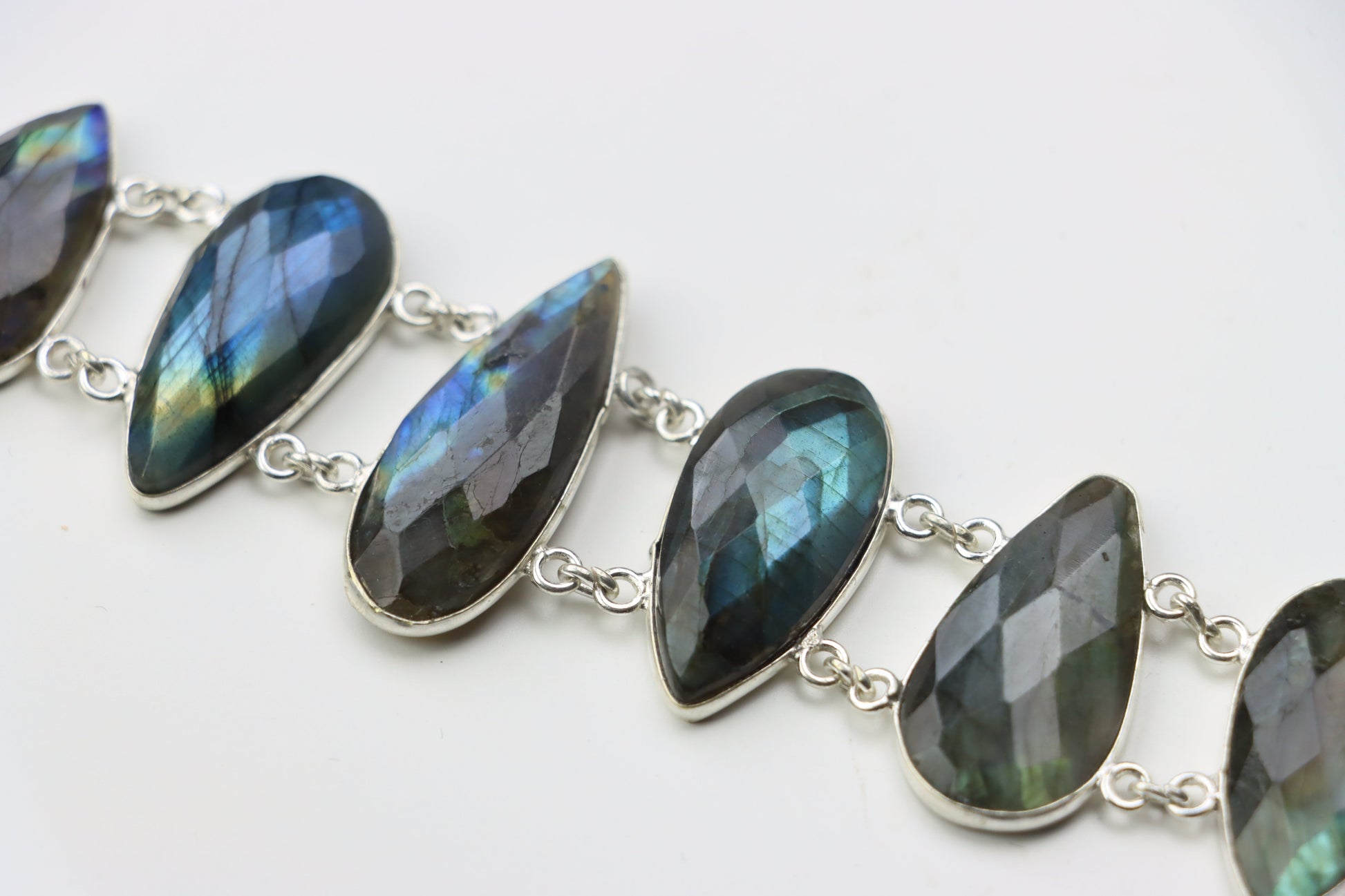 Náramek článkový – labradorit fazetovaný Continuum - Supreme Panthers