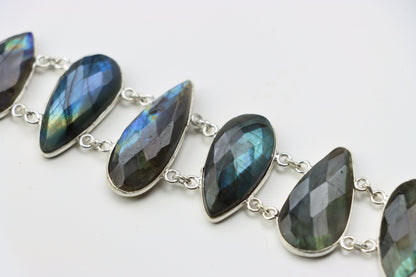 Náramek článkový – labradorit fazetovaný Continuum - Supreme Panthers