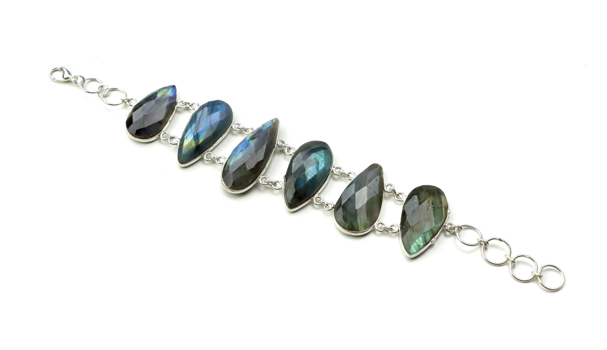 Náramek článkový – labradorit fazetovaný Continuum - Supreme Panthers