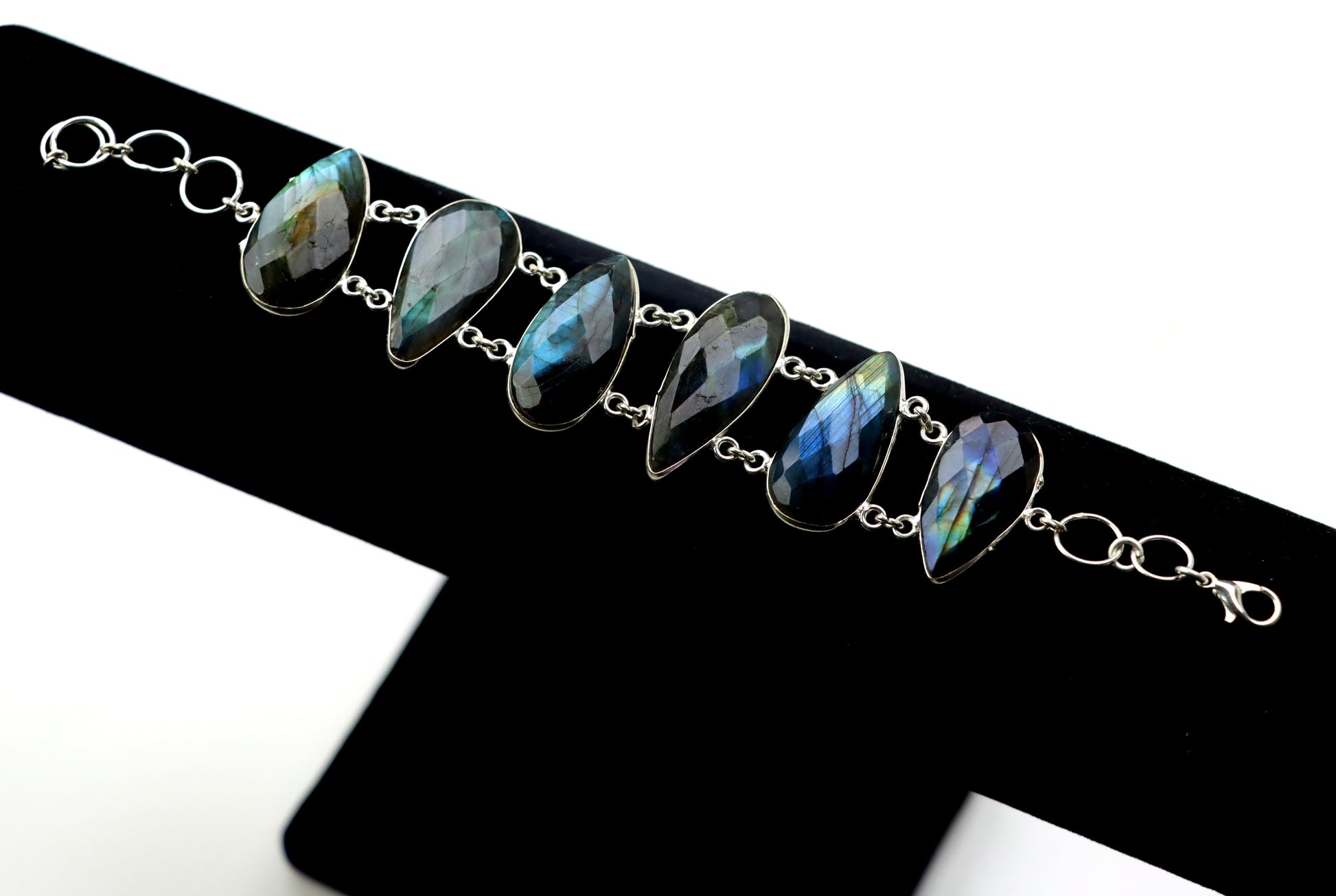 Náramek článkový – labradorit fazetovaný Continuum - Supreme Panthers