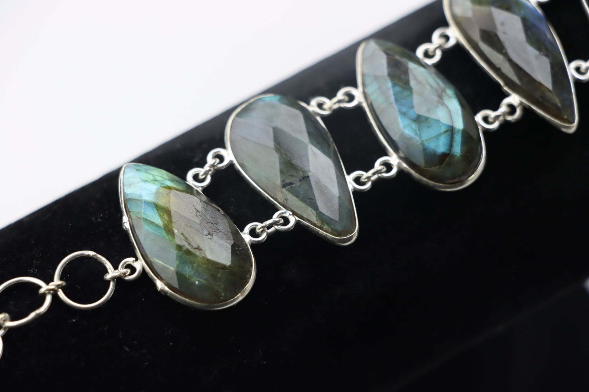 Náramek článkový – labradorit fazetovaný Continuum - Supreme Panthers