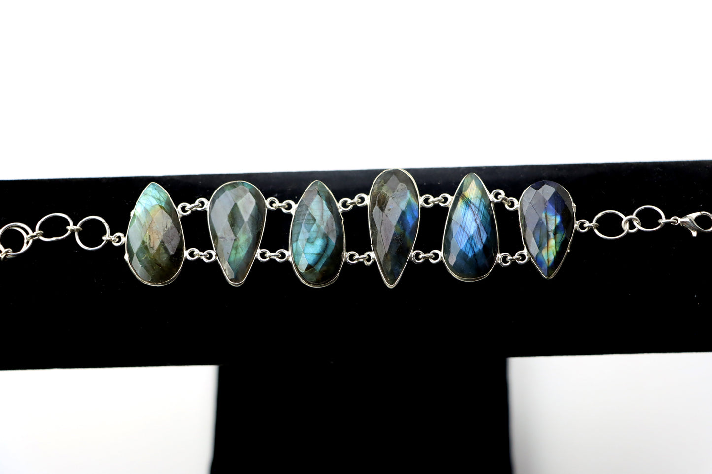 Náramek článkový – labradorit fazetovaný Continuum - Supreme Panthers