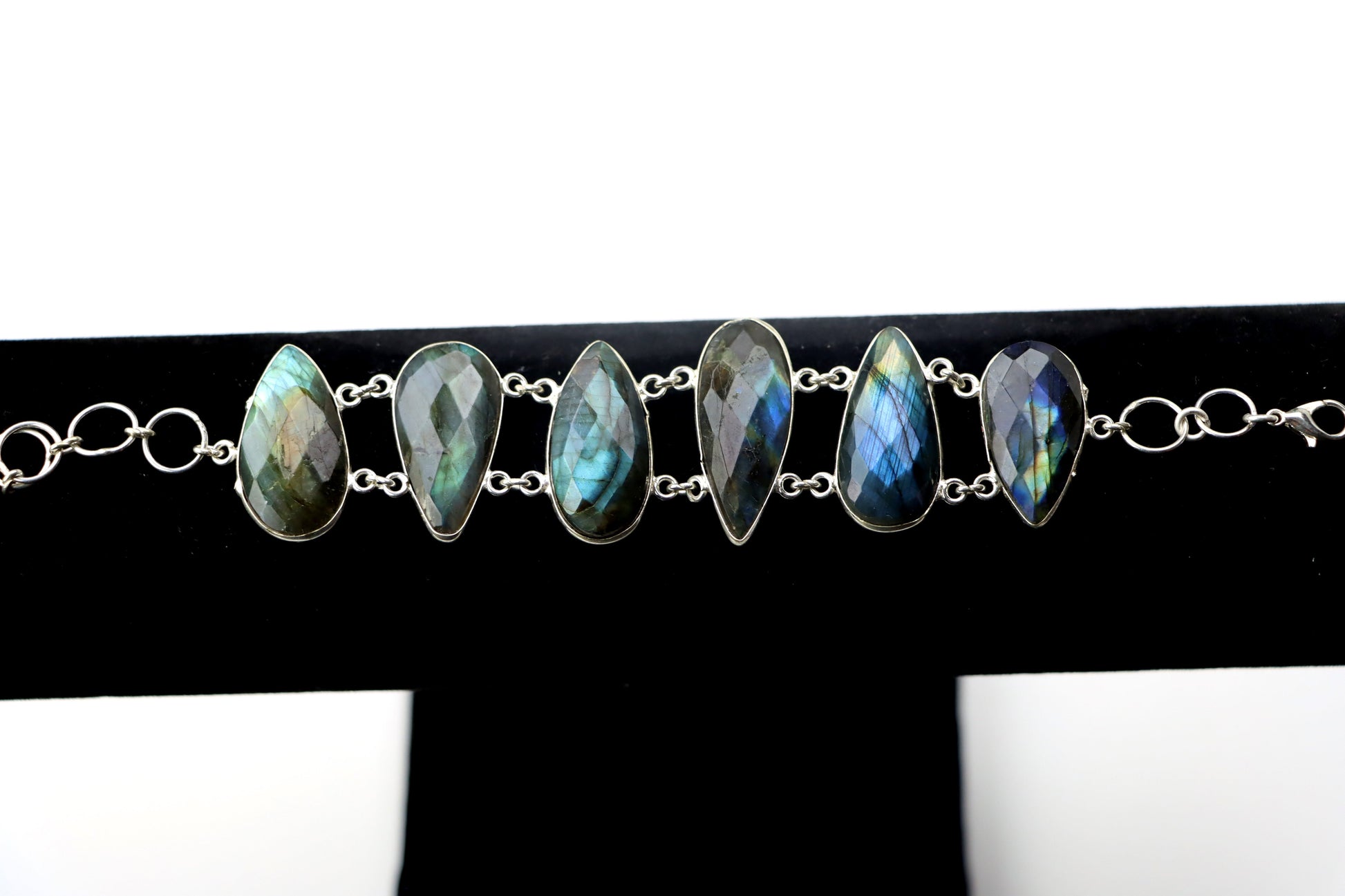 Náramek článkový – labradorit fazetovaný Continuum - Supreme Panthers