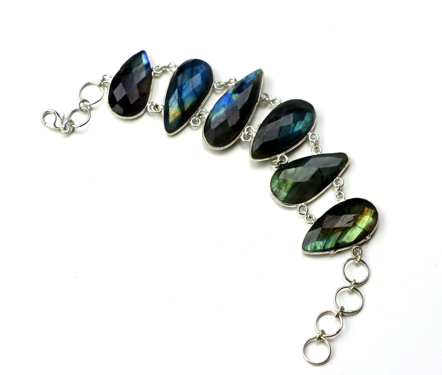 Náramek článkový – labradorit fazetovaný Continuum - Supreme Panthers