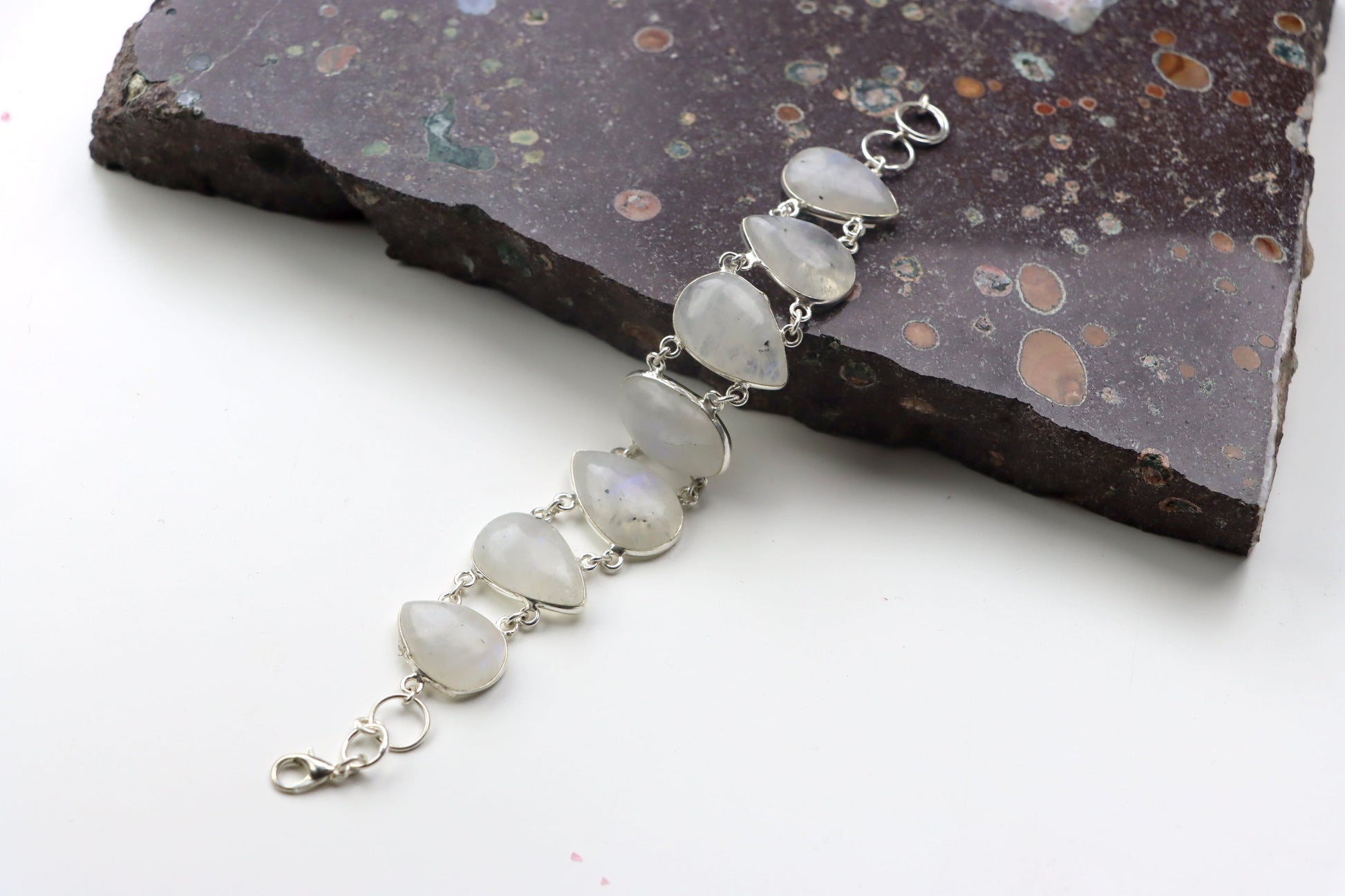 Náramek článkový – Měsíční kámen/adulár Continuum - Supreme Panthers