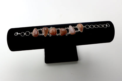 Náramek článkový – Sluneční kámen/ortoklas Continuum - Supreme Panthers