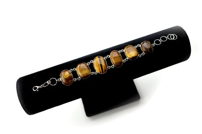 Náramek článkový – tygří oko Continuum - Supreme Panthers