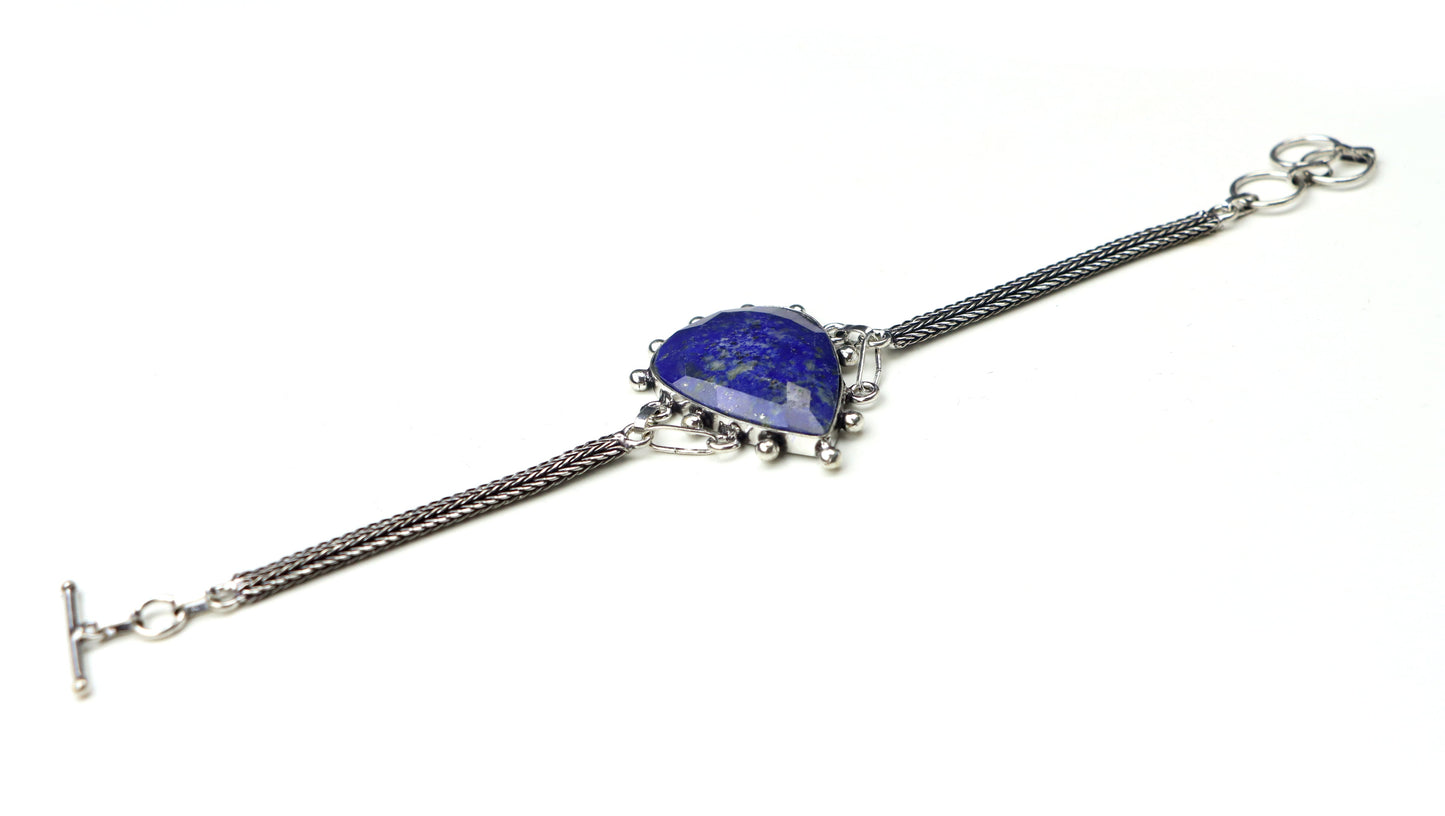 Náramek řetízkový nastavitelný – Lapis Lazuli fazetovaný Imperium - Supreme Panthers