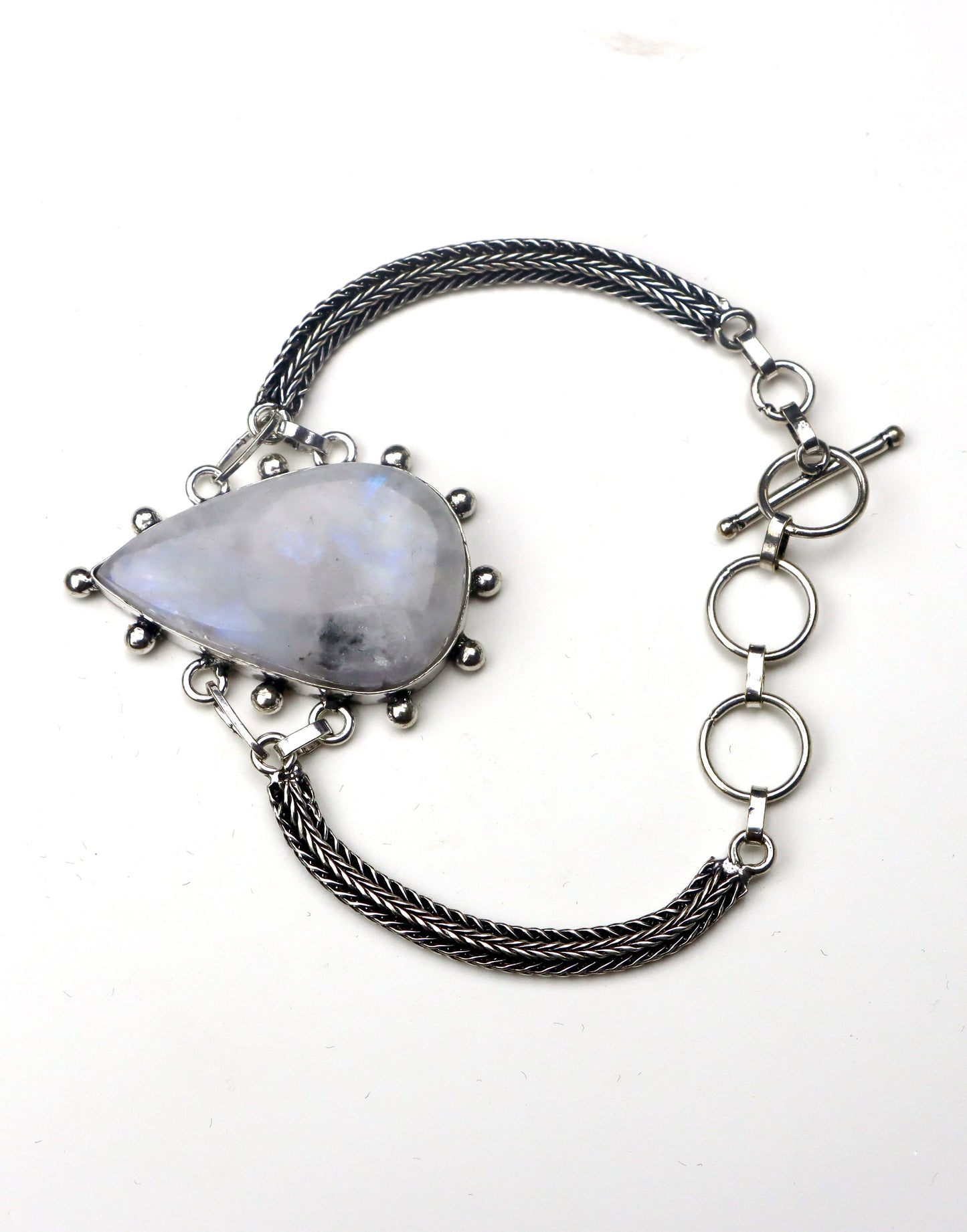 Náramek řetízkový nastavitelný – Měsíční kámen/adulár Imperium - Supreme Panthers