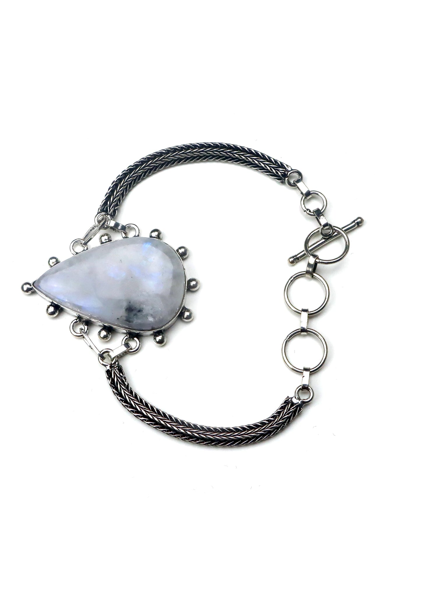 Náramek řetízkový nastavitelný – Měsíční kámen/adulár Imperium - Supreme Panthers