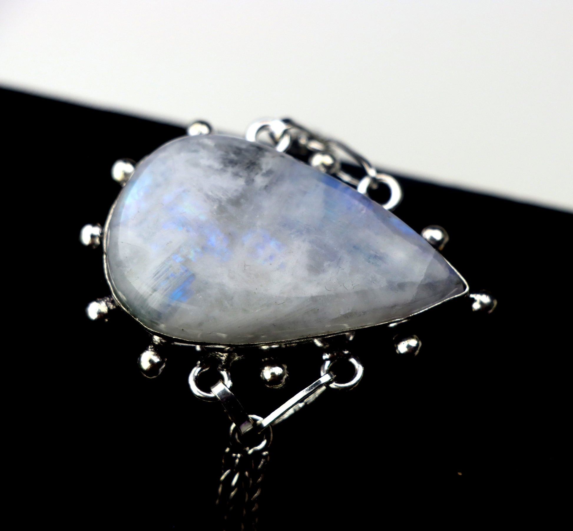 Náramek řetízkový nastavitelný – Měsíční kámen/adulár Imperium - Supreme Panthers