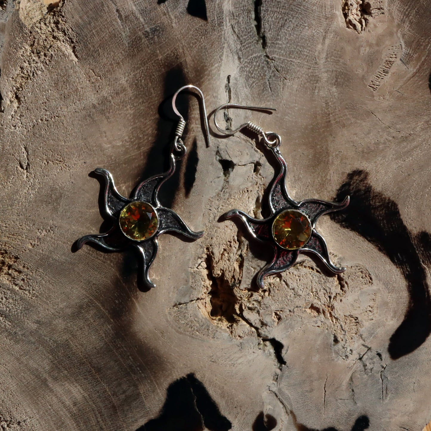 Náušnice citrín slunce - Supreme Panthers