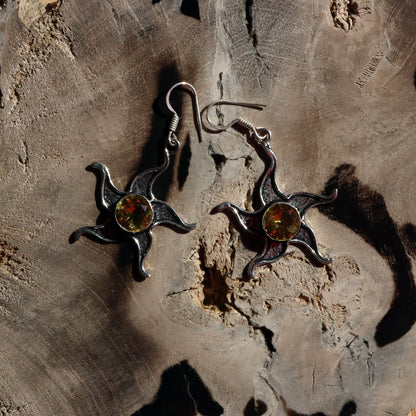 Náušnice citrín slunce - Supreme Panthers