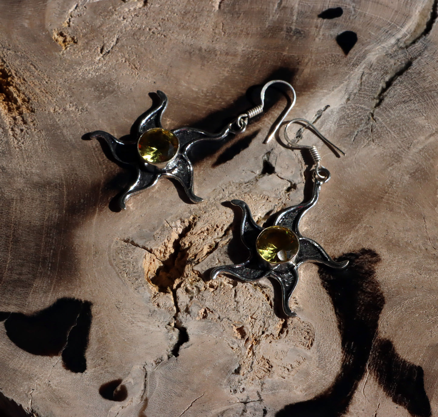 Náušnice citrín slunce - Supreme Panthers