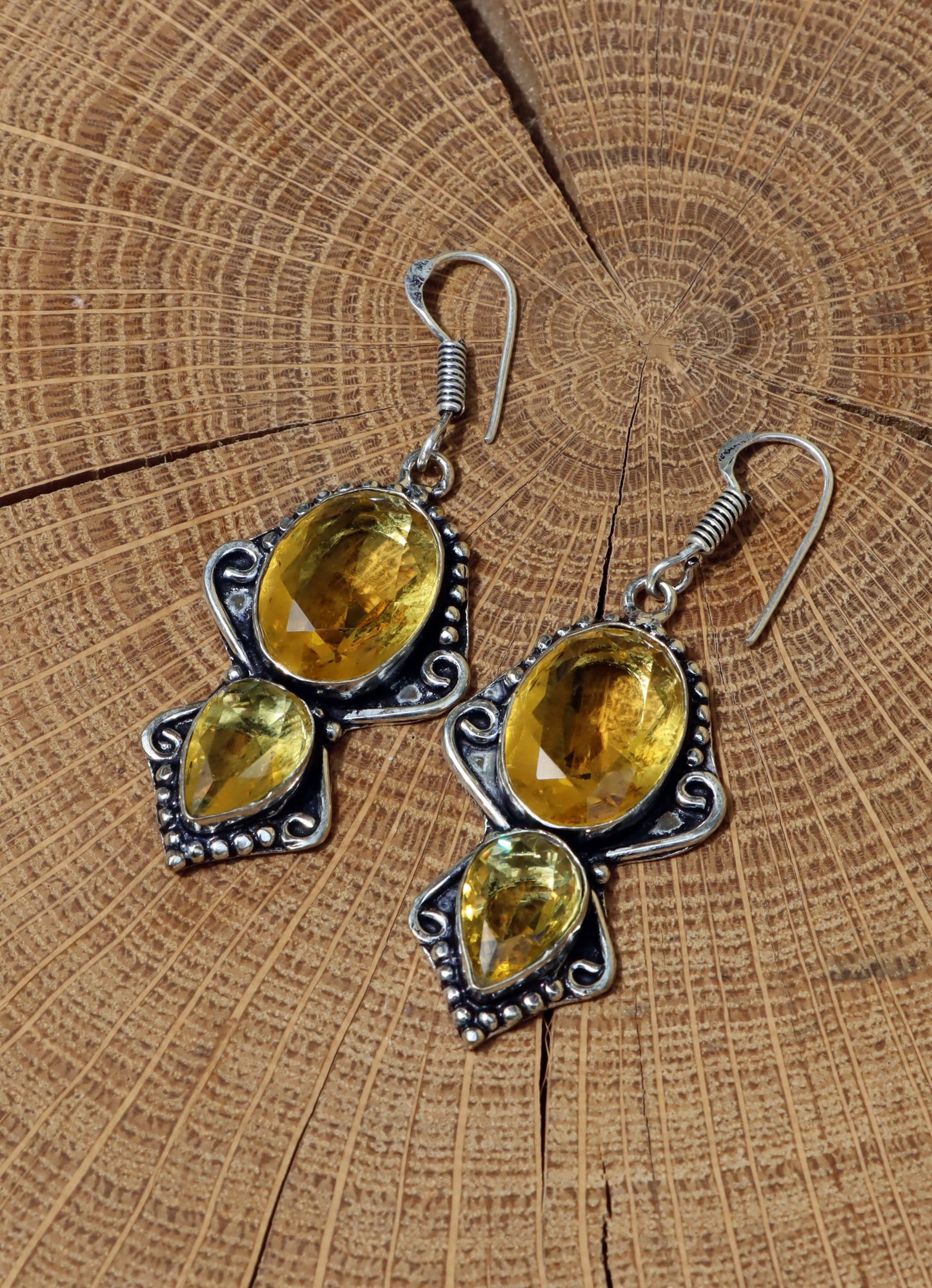 Náušnice "Citrín – Slzy slunce" - Supreme Panthers