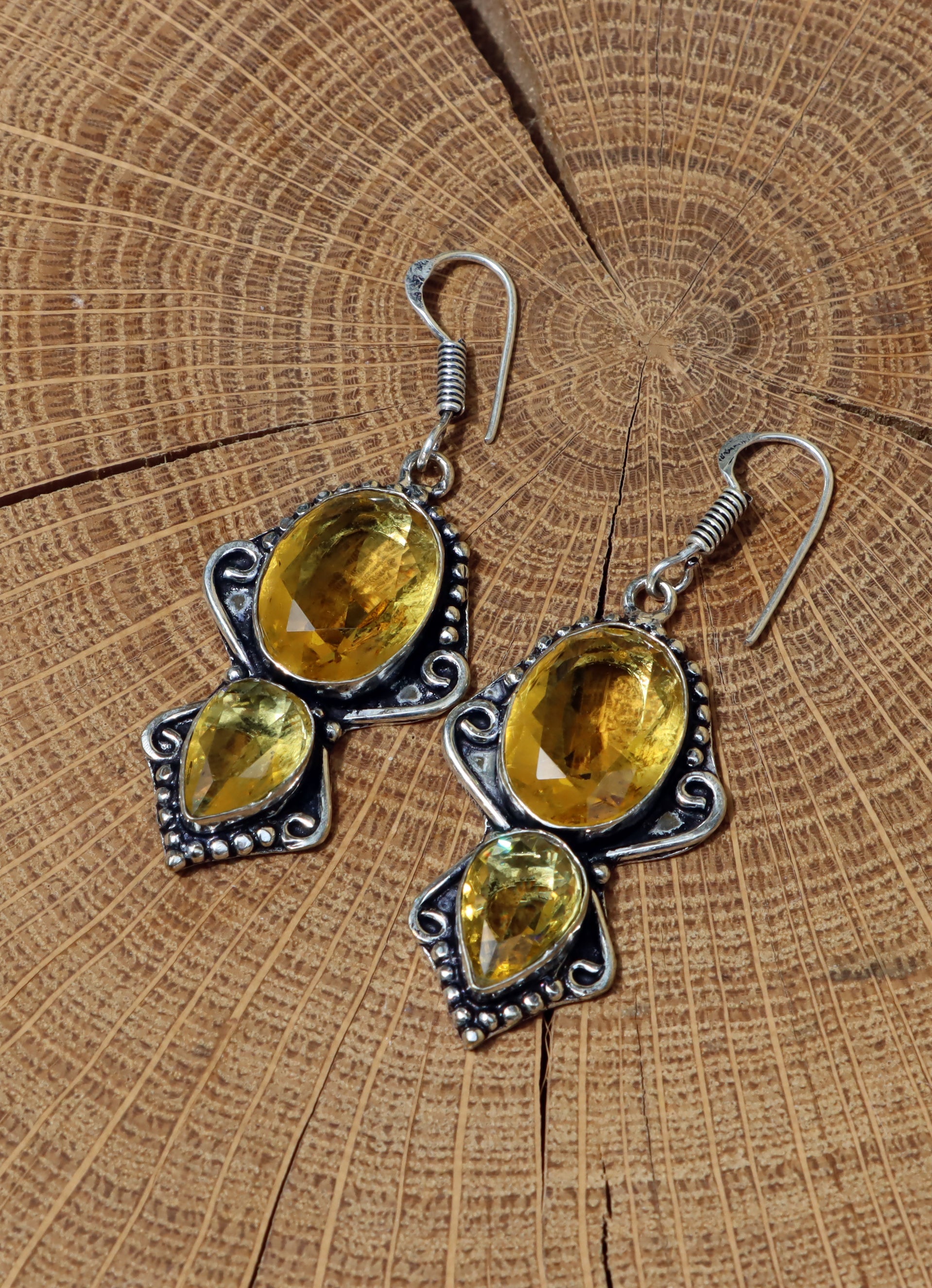 Náušnice "Citrín – Slzy slunce" - Supreme Panthers