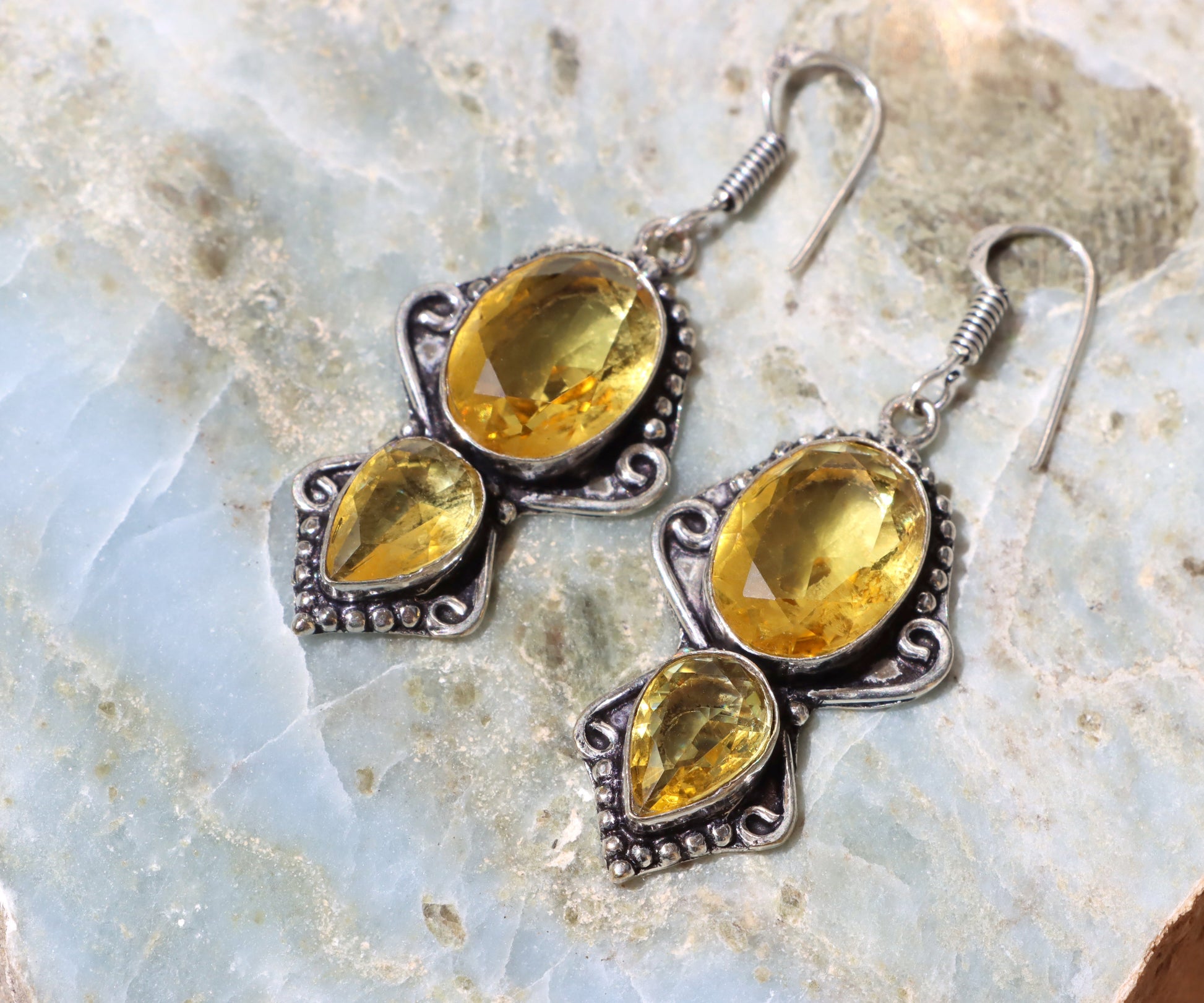 Náušnice "Citrín – Slzy slunce" - Supreme Panthers