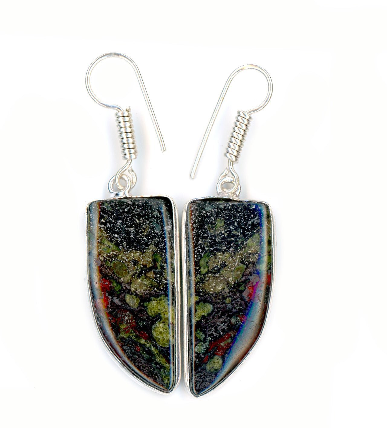 Náušnice jaspis dračí krev - Supreme Panthers