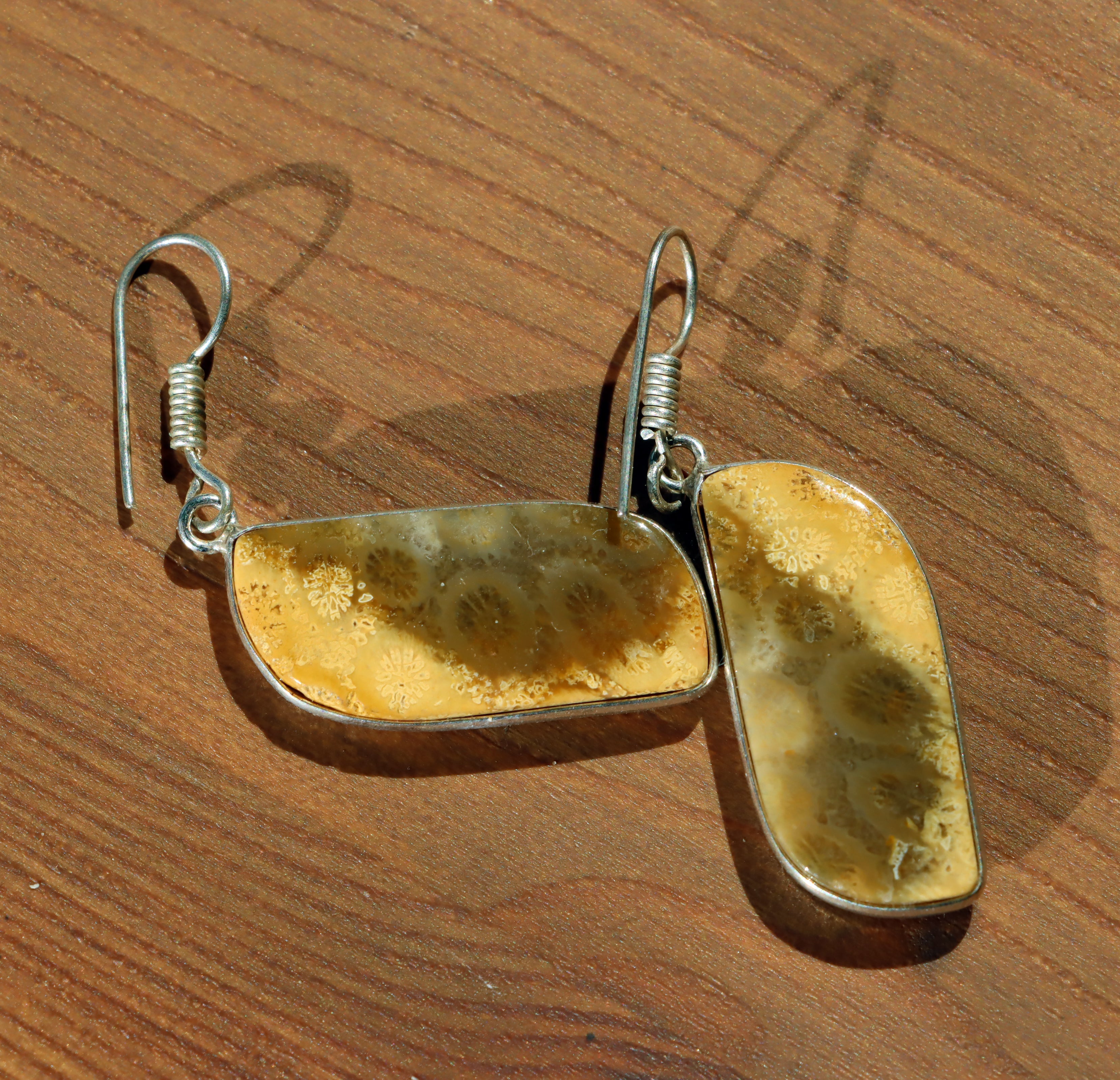 Náušnice s fosilním korálem - Supreme Panthers